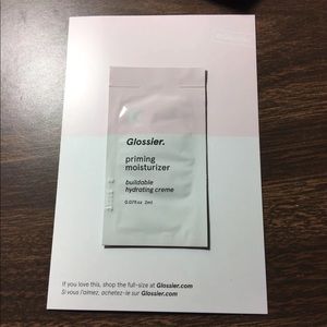 Glossier priming moisturizer sample size
